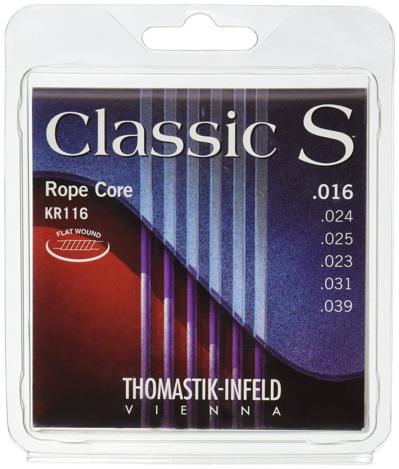 Thomastik-Infeld KR116 Classical Guitar Strings: Classic S Series Rope Core Set W/Nylon Tape Trebles E, B, G, D, A, E - Image 1